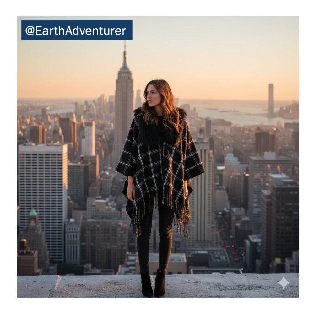 NWT J.Crew Factory Faux-fur cape-scarf